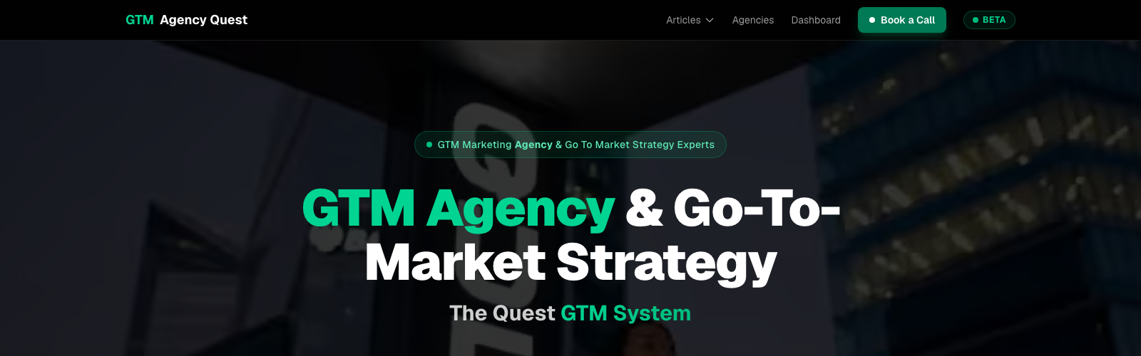 GTM Quest website