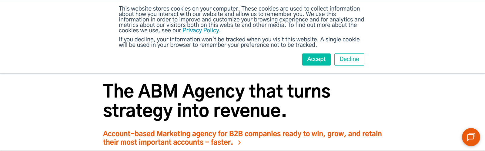 Strategic ABM website