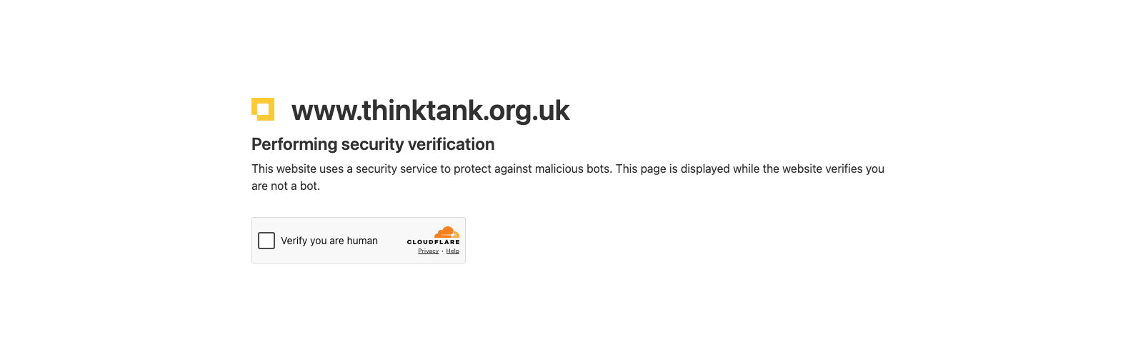 Think Tank website